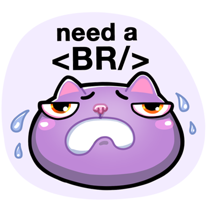 need a break HTML programmer meme sticker