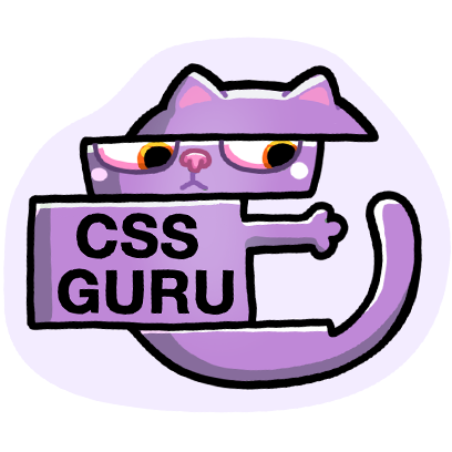 CSS guru programming meme sticker