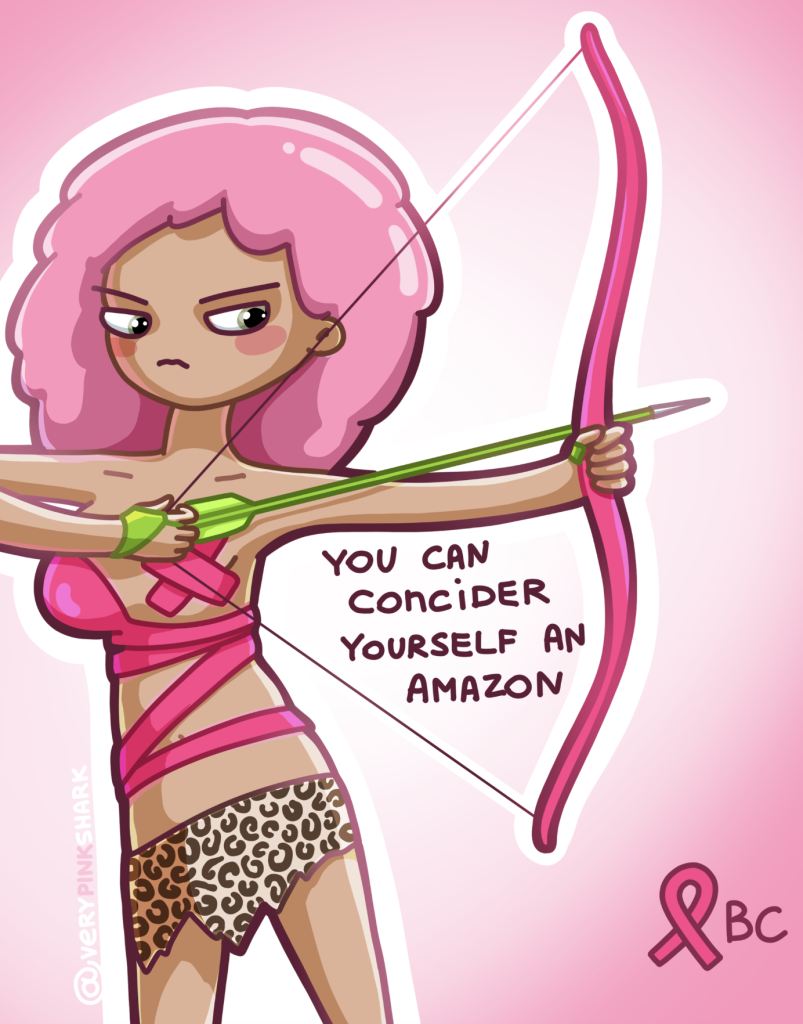 triple negative breast cancer warrior amazon girl